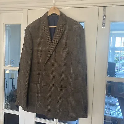 Buy Sports Jacket Brown Mix  100% WOOL  XL Marks & Spencer New • 23.95£