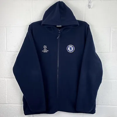Buy Chelsea UEFA Champions League Football Hoodie Hoody Men's Size XXL Blue Fleece • 39.99£