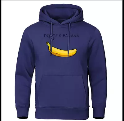 Buy Dolce & Banana Printed Men's Hoodie (Loose, Casual Clothing, Fashion, Warm) • 22.99£