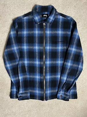 Buy Stussy Checkered Zip Flannel Shirt • 39.47£