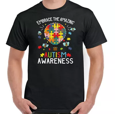 Buy AUTISM T-SHIRT, Awareness Day Autistic Embrace The Amazing Unisex Mens Tee Top • 10.99£