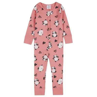 Buy Kids Toddler | Pink Panda Pyjama All In One |  Age 2-6 Years • 16.50£