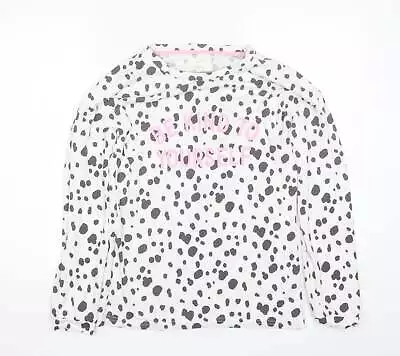 Buy Time To Dream Womens White Polka Dot Polyester Top Pyjama Top Size S • 4.25£