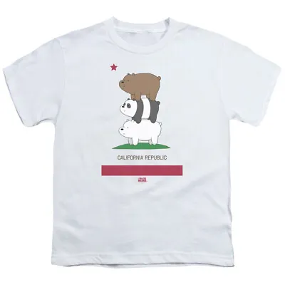 Buy We Bare Bears Cali Stack Kids Youth T Shirt Licensed Cartoon Tee White • 13.77£