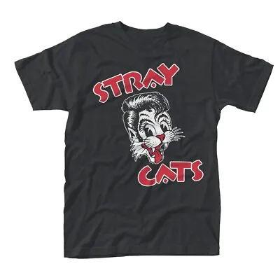 Buy STRAY CATS - CAT LOGO BLACK T-Shirt Small (US IMPORT) • 23.93£