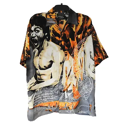 Buy Bruce Lee Oversized Shirt Universal Studios Single Stitch All Over Print • 23.95£
