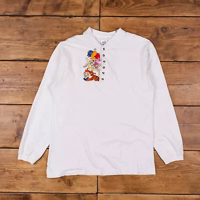 Buy Vintage Winnie The Pooh T Shirt M The Disney Store Long Sleeve Cartoon White • 24.99£