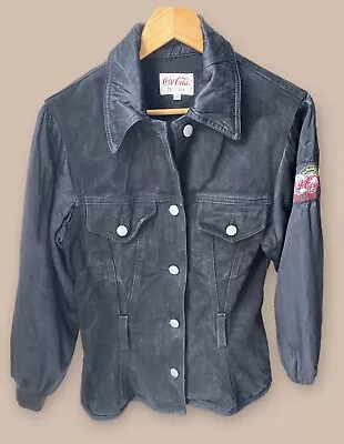 Buy Coca Cola Collection Women’s Denim Style Black Jacket Size 34 Uk 10  • 10.99£