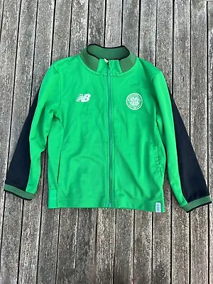 Buy Celtic Football Club Boys New Balance Green Tracksuit Jacket Age 6-7 • 9£