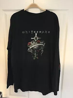 Buy Vintage Whitesnake Restless Heart 1997 Redwood Long Sleeved T-shirt XL • 30£