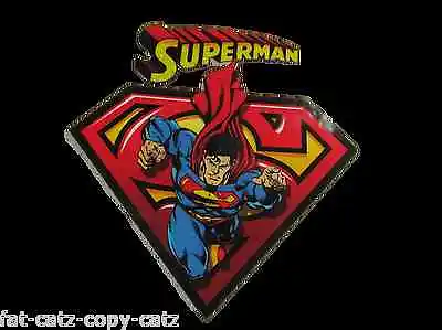 Buy D.c.comics Superman Of Steel Iron On Smooth Heat Transfer Patch For Clothes Bags • 2.25£