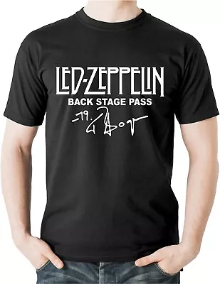 Buy Led Zeppelin T Shirt Hard Rock Band Music Top Tee Heavy Metal Folk Clothing  • 15.50£