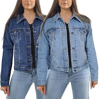 Buy Fashion Denim Ladies Women Jacket Oversized Urban Streetwear Jeans Long Sleeve • 24.99£