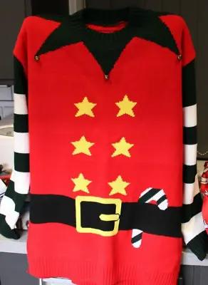Buy Christmas Elf Jumper Mens XXL 44  -  46  Chest • 7.50£