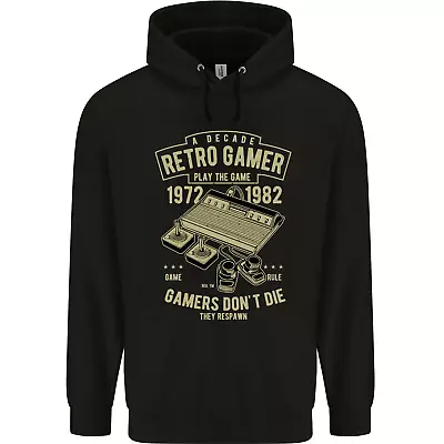 Buy Retro Gamer Funny Gaming Mens 80% Cotton Hoodie • 24.99£
