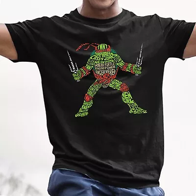 Buy Teenage Mutant Ninja Turtle TMNT Typographic Mens Graphic Tshirts • 16.99£