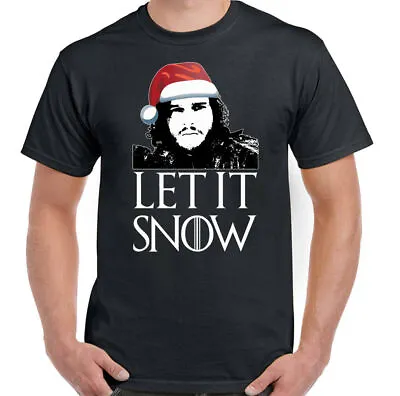 Buy Christmas Let It Snow T-Shirt Mens Funny Game Of Thrones Inspired Jon GOT TV • 10.94£