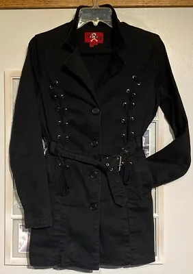 Buy Royal Bones Flared Jacket Tripp Goth Emo Alternative Coat  Medium • 56.67£