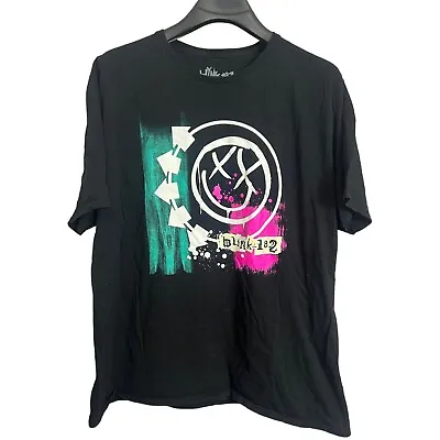 Buy Blink 182 2XL Tshirt Black Hot Pink Spray Paint Official Merch Design Unisex XXL • 14.41£