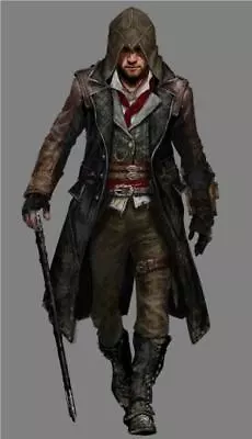 Buy Jacob Frye Assassin's Creed Syndicate Mens Leather Trench Coat Costume-BNWT • 91.06£