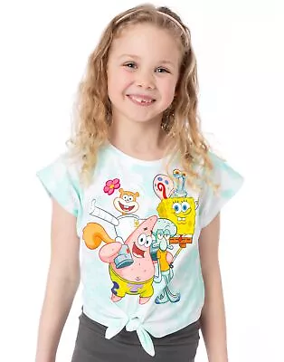 Buy SpongeBob SquarePants Blue Short Sleeved T-Shirt (Girls) • 11.99£
