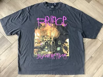 Buy Prince Sign Of The Times, Over Sized Medium Black T-Shirt (New). • 10£
