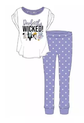 Buy Ladies Women’s Girls Disney Villains 16-18 Pyjamas Set PJs Nightwear Loungewear • 19.99£