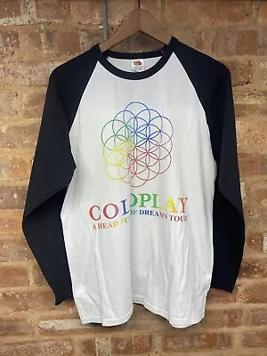 Buy Coldplay A Head Full Of Dreams 2017 Tour Long Sleeve T-Shirt Size L Large Unisex • 14.95£