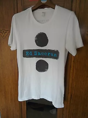 Buy Ed Sheeran Divide Tour T Shirt Size M White Used • 4£