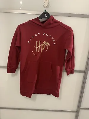 Buy Harry Potter Burgandy Hooded Sweatshirt Size 9/10 • 4£