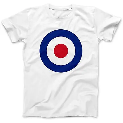 Buy New RAF Roundel Mod Target T-Shirt 100% Cotton The Who Small Faces Gift Army • 9.99£