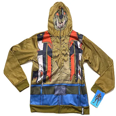 Buy Fortnite Boys' Costume Hoodie Jacket With Full Zip Face Mask Dire Wolf Size XL • 24.86£