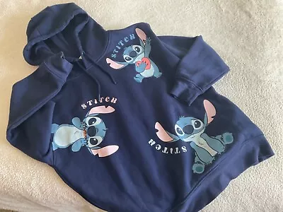 Buy Disney Stitch Blue Hoodie Sweatshirt. Size 10-12 • 8.50£