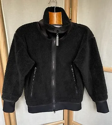Buy Stella McCartney Adidas Black Teddy Fleece Zip Up Jacket XS UK 6 8 / 10 • 47£
