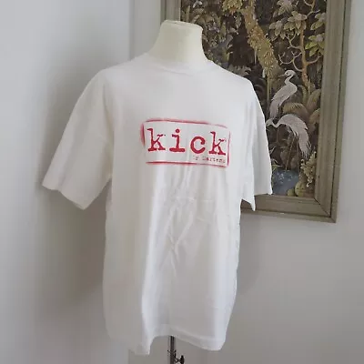 Buy Dr Martens Retro Vintage White T Shirt 'Kick The System' Print • 40£