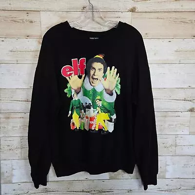 Buy ELF Movie Sweatshirt Size XL Comedy Black Will Ferrell Funny Holiday Christmas  • 17.05£