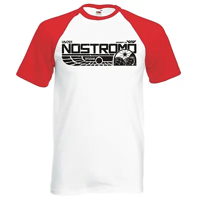 Buy Inspired By Alien  Nostromo Logo  Cult Movie Raglan Baseball T-shirt • 14.99£