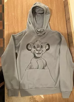Buy Disney Simba Hoodie Womens Xs XSmall Olive Green Sweater Sweatshirt Lion King • 8.99£