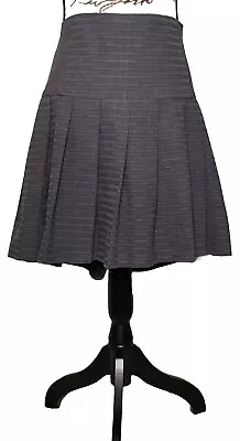 Buy Torrid Mini Skirt Size 18 Pleated Gray Pinstripe School Girl Goth Punk • 11.37£