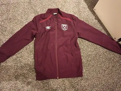Buy BOYS Burgendy Umbro West Ham Training Jacket  - SIZE LB • 5.50£