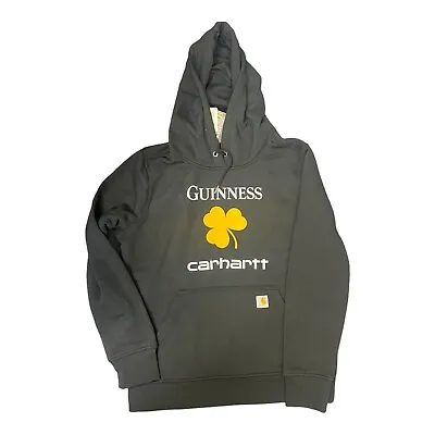 Buy WOMEN'S Carhartt X Guinness Shamrock Relaxed Fit Midweight Sweatshirt Hoodie M • 31.16£