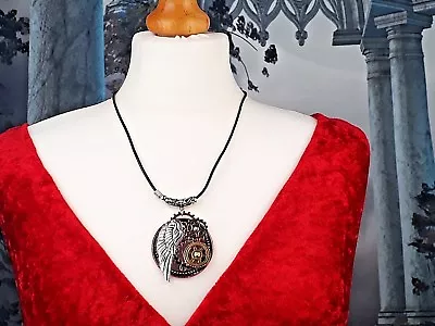 Buy Unisex Mens Ladies Angel Wing Pendant Necklace Steampunk Gothic Style Jewellery  • 9.75£