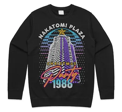 Buy Nakatomi Plaza Party 1988 Christmas Jumper Sweatshirt Funny 80's Die Movie Bruce • 23.99£