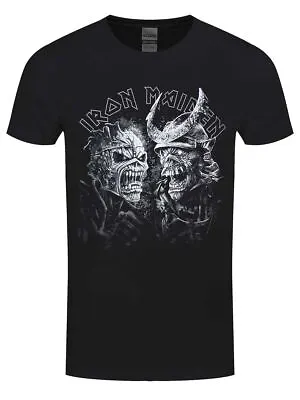 Buy Iron Maiden T-shirt Senjutsu Grayscale Heads Men's Black • 17.99£