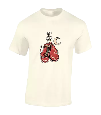 Buy Boxing Glove Moon Mens T Shirt Funny Cool Design Retro Tattoo Classic New Top • 7.99£