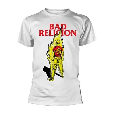Buy BAD RELIGION - BOY ON FIRE WHITE T-Shirt X-Large • 18.99£