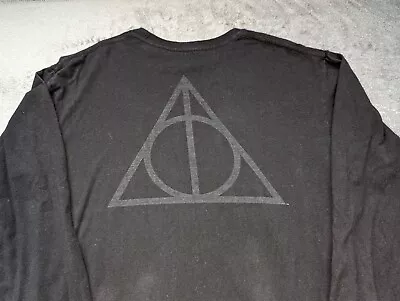 Buy Harry Potter X Vans Shirt Adult Medium Black Deathly Hallows Casual Skater Mens • 25£