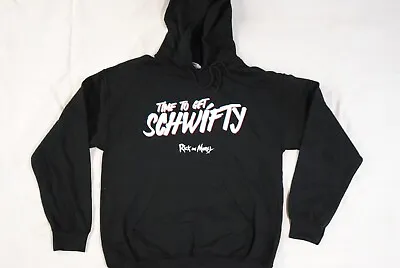 Buy Rick & Morty Time To Get Schwifty Hoodie Hooded Sweatshirt New Official Rare • 14.99£