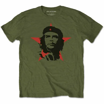 Buy Official Che Guevara Star Mens Military Green T Shirt Che Guevara Classic Tee • 15.95£