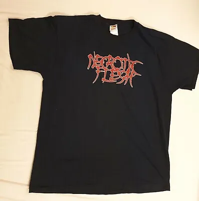 Buy NECROTIC FLESH Band Shirt Grindcore Death Metal Größe Size XL Official Merch • 30.79£
